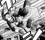 Izuku grabs onto Gentle.