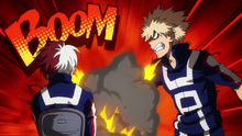 Katsuki tries to intimidate Shoto