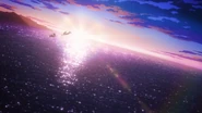 Izuku and Eri reaching for each other in Season 4's "Polaris" opening.