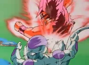 En Goku atacant en Frízer amb l'Atac d'en Kaito x20