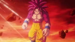SSJ4 Goku després de la derrota de Gomah.