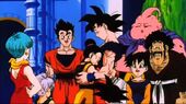 Goku amb família i amics