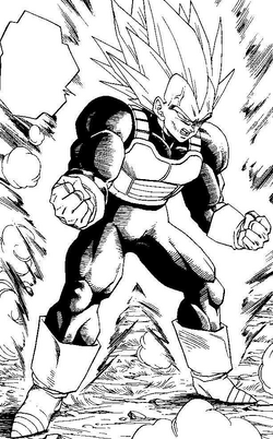 En Vegeta transformat en Superguerrer Ascendit al manga