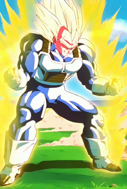 En Vegeta transformat en Superguerrer Ascendit