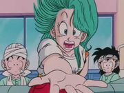 La Bulma, en Krilin i en Gohan 1