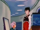 Gohan i Trunks a Corporació Càpsula
