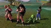 En Nappa, en Raditz, un Saibaiman i en Vegeta