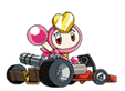 Pretty Bomber in her kart