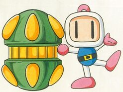 A mechanical Egg from Super Bomberman 4
