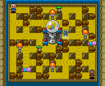 Super Bomberman 5 Zone 3 Map Map for Super Nintendo by