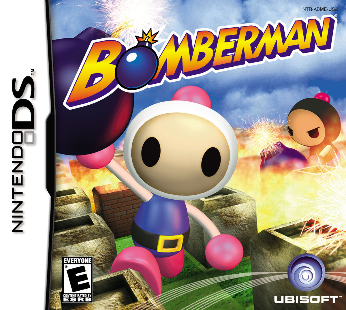 Start screen and first stage of Bomberman to the NES platform.