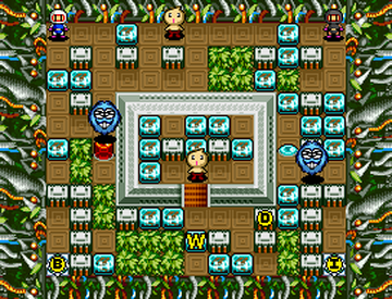 Super Bomberman 4: Normal Game: Level 1-4 to 1-6 