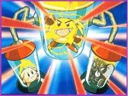 Pommy and Elifan fusing to create Pommy Fangs