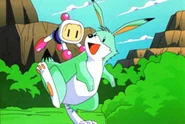GreenLouie And Bomberman HopperLand.png (87 KB) Bomberman Hero-Louie Hopper