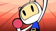 White Bomberman Cheering with excitement