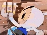 White Bomber summons Kazemaru with Cake