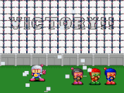 Battle game victory screen for each Bomberman.