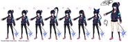 Concept Art of Kuro's hair
