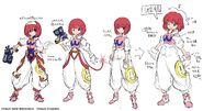 Concept Art of Pastel's attire. They ended up keeping the original~☆