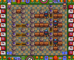 Super Bomberman 5 Zone 5b Map Map for Super Nintendo by