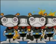 Hige Hige-Banditen aus dem Intro von Saturn Bomberman.