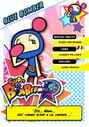 Blue Bomber's Super Bomberman R profile card