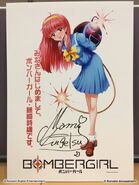 A board with Shiori Fujisaki on it. Signed by her voice actress, Mami Kingetsu