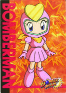 Pretty Bomber on Bomberman Background