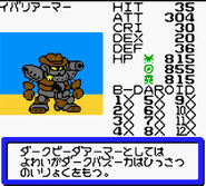 Stats screen from B-Daman Bakugaiden V: Final Mega Tune