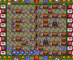 Super Bomberman 5 Zone 5b Map Map for Super Nintendo by