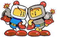 White & Black Super Bomberman 3