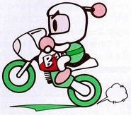 Motobomber in the manual of Bomberman GB