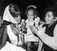 with his wife Lynn and their daughter
