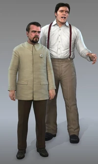 Beißer und sein 2. Auftraggeber Hugo Drax im Videospiel 007 Legenden.