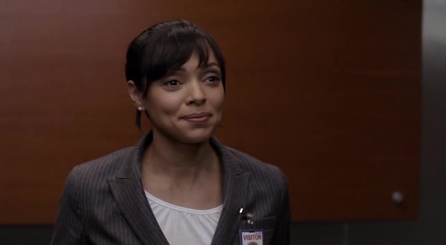 the dress black and white Camille Saroyan (Tamara Taylor in Bones