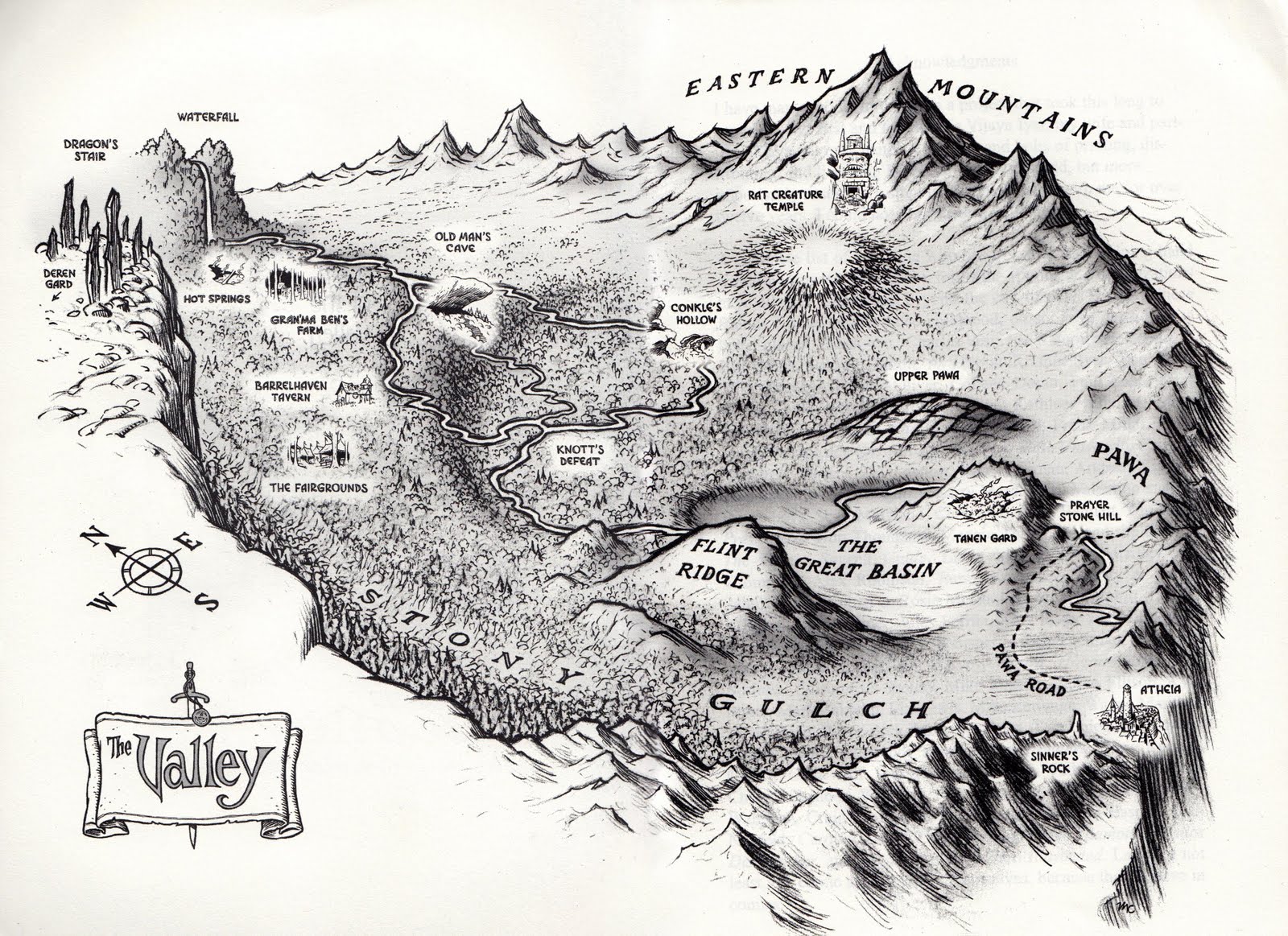 the valley map