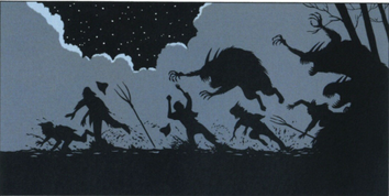 Rat Creature killing Villagers