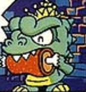 Drool in an unspecified illustration, eating meat similar to the meat Bonk eats.