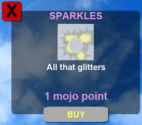 Sparkles Booga Booga Roblox Wiki Fandom - how to change the color of sparkles in roblox