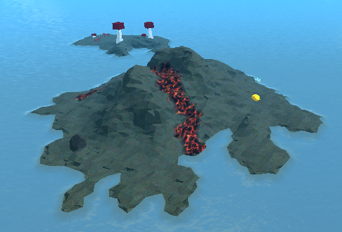 Volcanic Island Booga Booga Roblox Wiki Fandom - roblox booga booga where is the volcanp