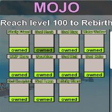 Mojo Booga Booga Roblox Wiki Fandom - rebirthing in roblox booga booga