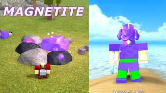 Magnetite Armor Booga Booga Roblox Wiki Fandom - roblox booga booga wikia roblox