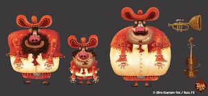 Mariachis concept art