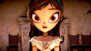 María hearing Manolo sing "Creep" after his refusal to kill a bull