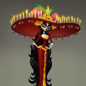 La Muerte The Book Of Life Wiki Fandom Knowing that his town was in trouble she even gave manolo's deceased family a chance to help fight to beat chakal. la muerte the book of life wiki fandom