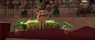 Carlos cheering on Manolo