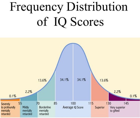 Уровень iq таблица по возрасту интеллекта