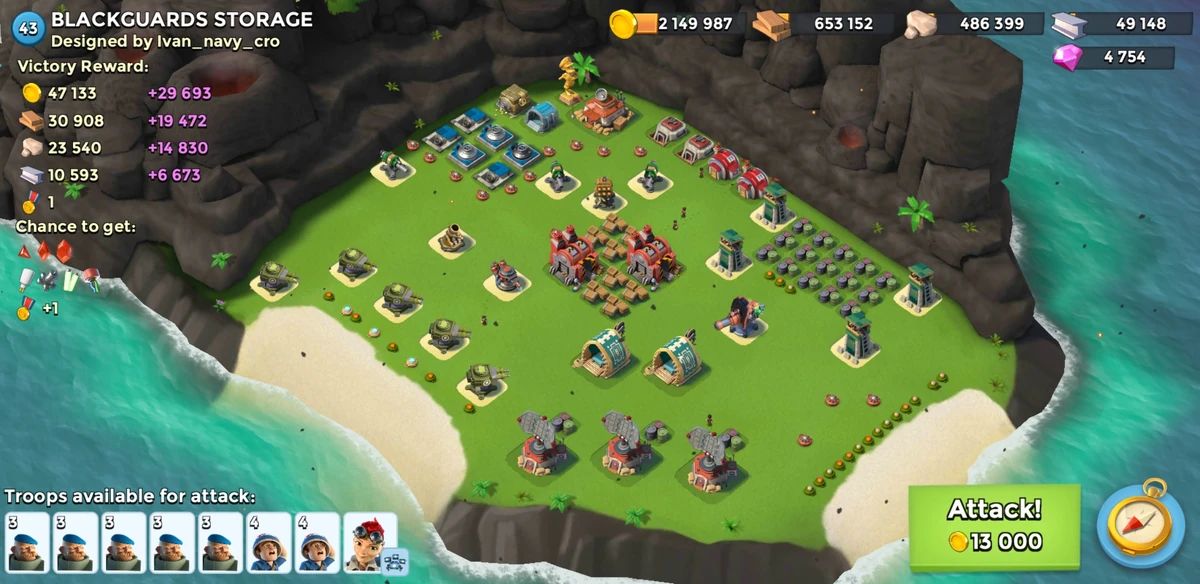 BLACKGUARDS STORAGE Boom Beach Wiki Fandom