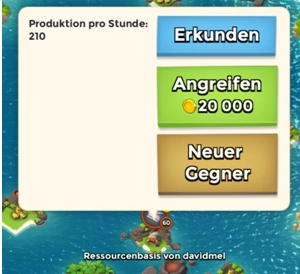 Neuer Gegner Ressourcenbasis