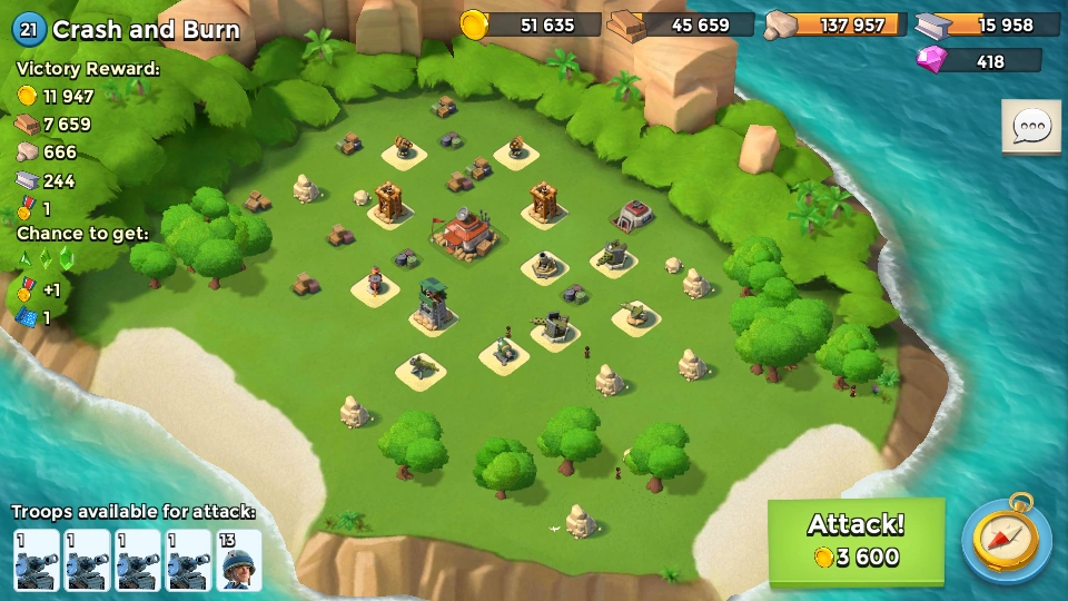 Crash and Burn Boom Beach Wiki Fandom